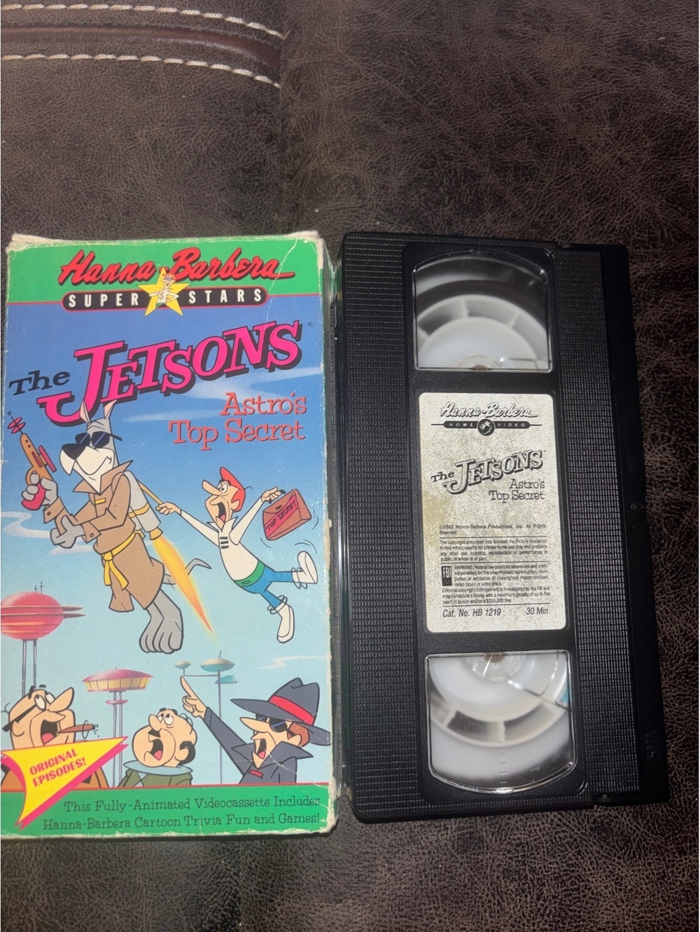 Jetsons Astro’s Top Secret VHS Hanna Barbera Home Video Untested w Slipcase